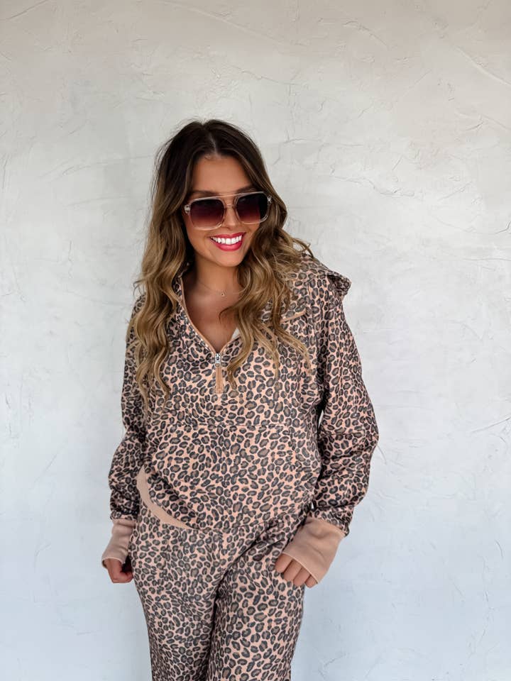 BLAKELEY - Wholesale Hoodie - Women's - FLORAL & CHEETAH EASY DOES IT PULLOVER10