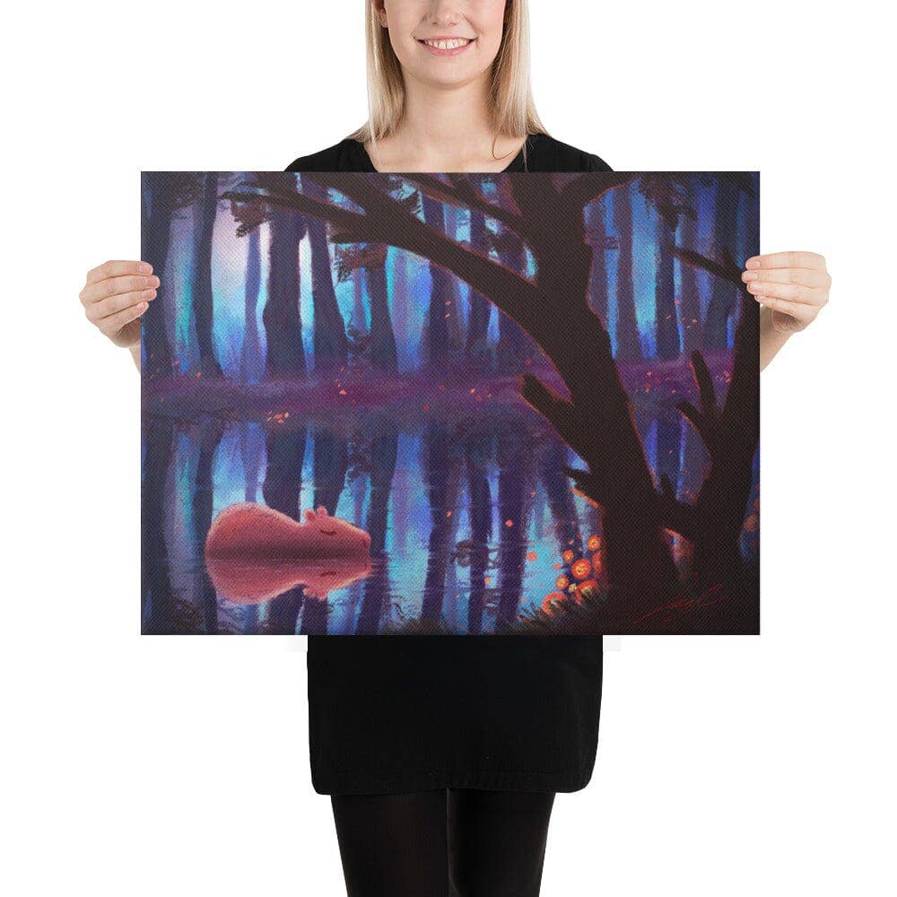 JoyousJoyfulJoyness - Wholesale Painting/Drawing - "Capybara in a Forest" Painting [Unfoiled]8