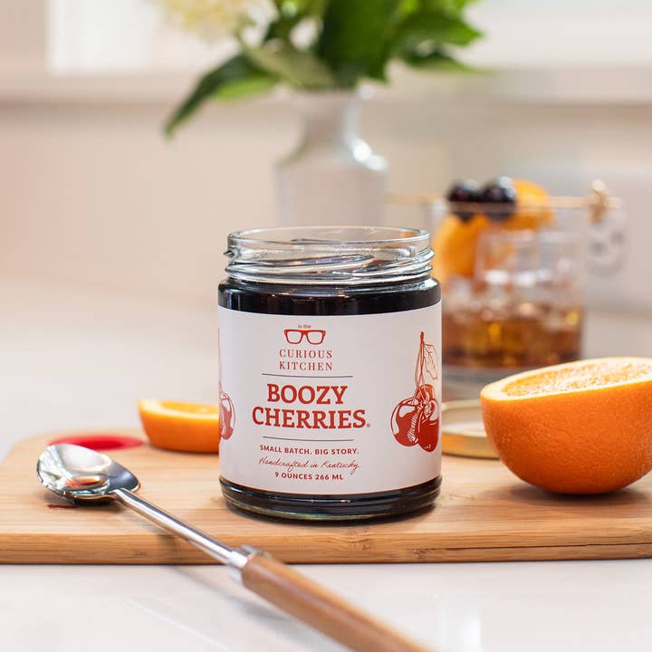 In the Curious Kitchen - Wholesale Cocktail Mix/Syrup - Boozy Cocktail Cherries® | Bourbon Cocktail Cherries