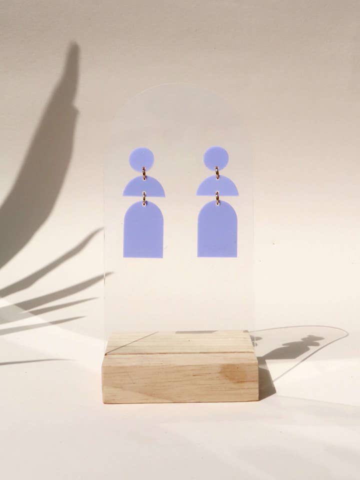 Violet Statement Ohrringe für den Großhandel von Niemalsmehrohne