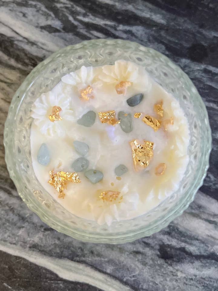 Bougie Fleurie Litha for wholesale by Yaxinfloral