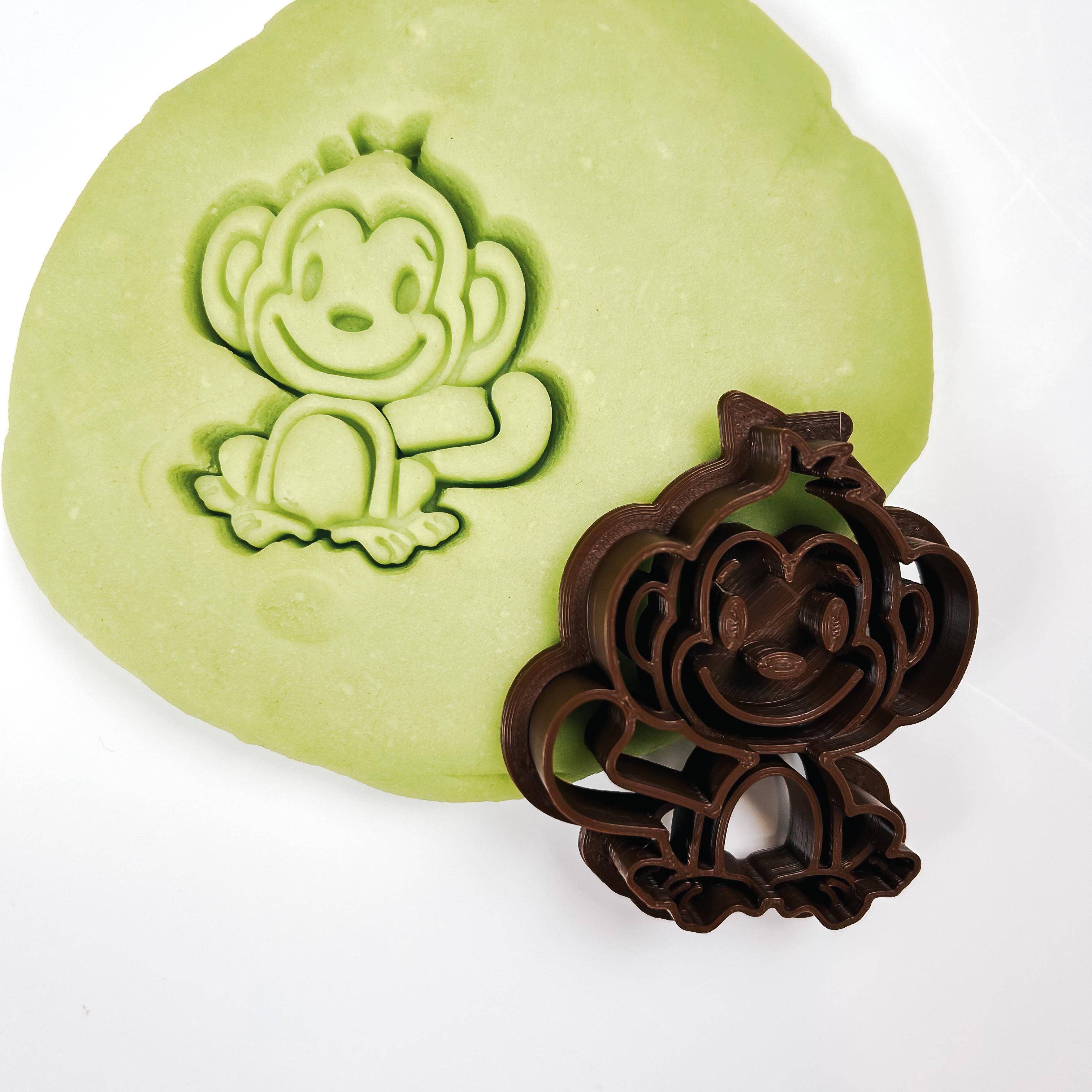 Little Hart Creatives - Wholesale Cookie Cutter - Monkey Cookie Cutter0