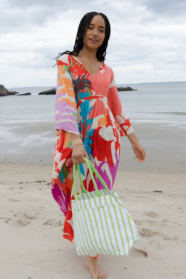 SAACHI - Wholesale Kaftan - Women's - Polychromatic Flowery Kaftan5