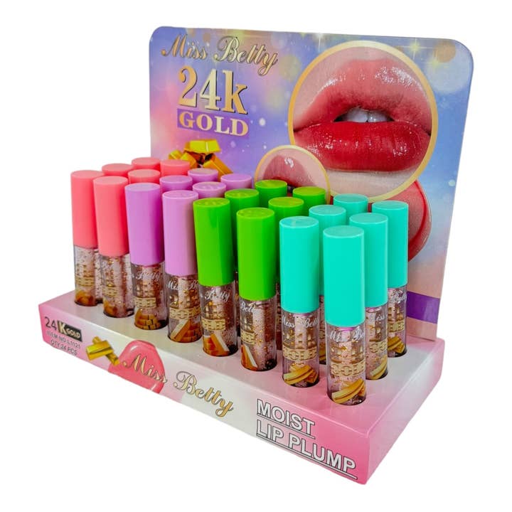 ASSORTI LOTION À LÈVRES HUMIDE MISS BETTY LC1121 (24 PIÈCES) en vente sur Faire