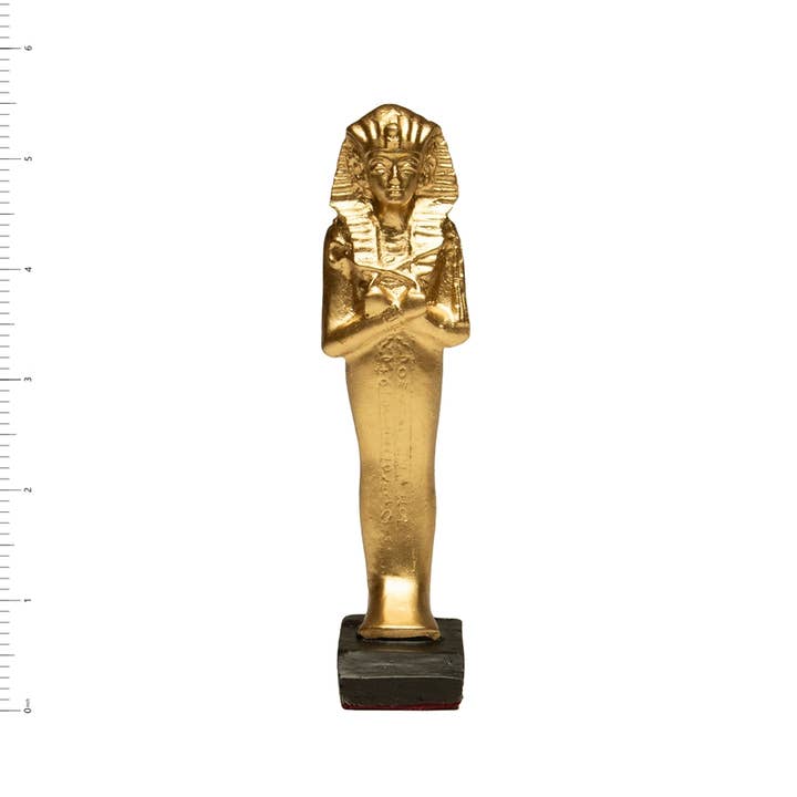 Discoveries, Inc. - Vendita all'ingrosso Statuette decorative - Statua del Re Tut in Oro - 5,25" - Egiziana2