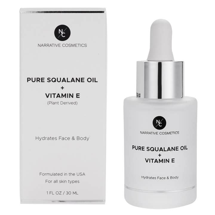 Narrative Cosmetics – wholesale Facial oil – Squalane Oil Enriched with Vitamin E 1 Fl Oz (30ml)