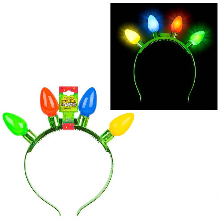 JSBlueRidge Toys - Wholesale Fashion Headband - Kids - Holiday Light Bulb Stuffers Kid Headband