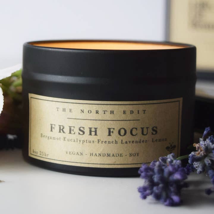 Fresh Focus Candle. Handmade Aromatherapy Soy Candle for Upl for wholesale by Lou Bees