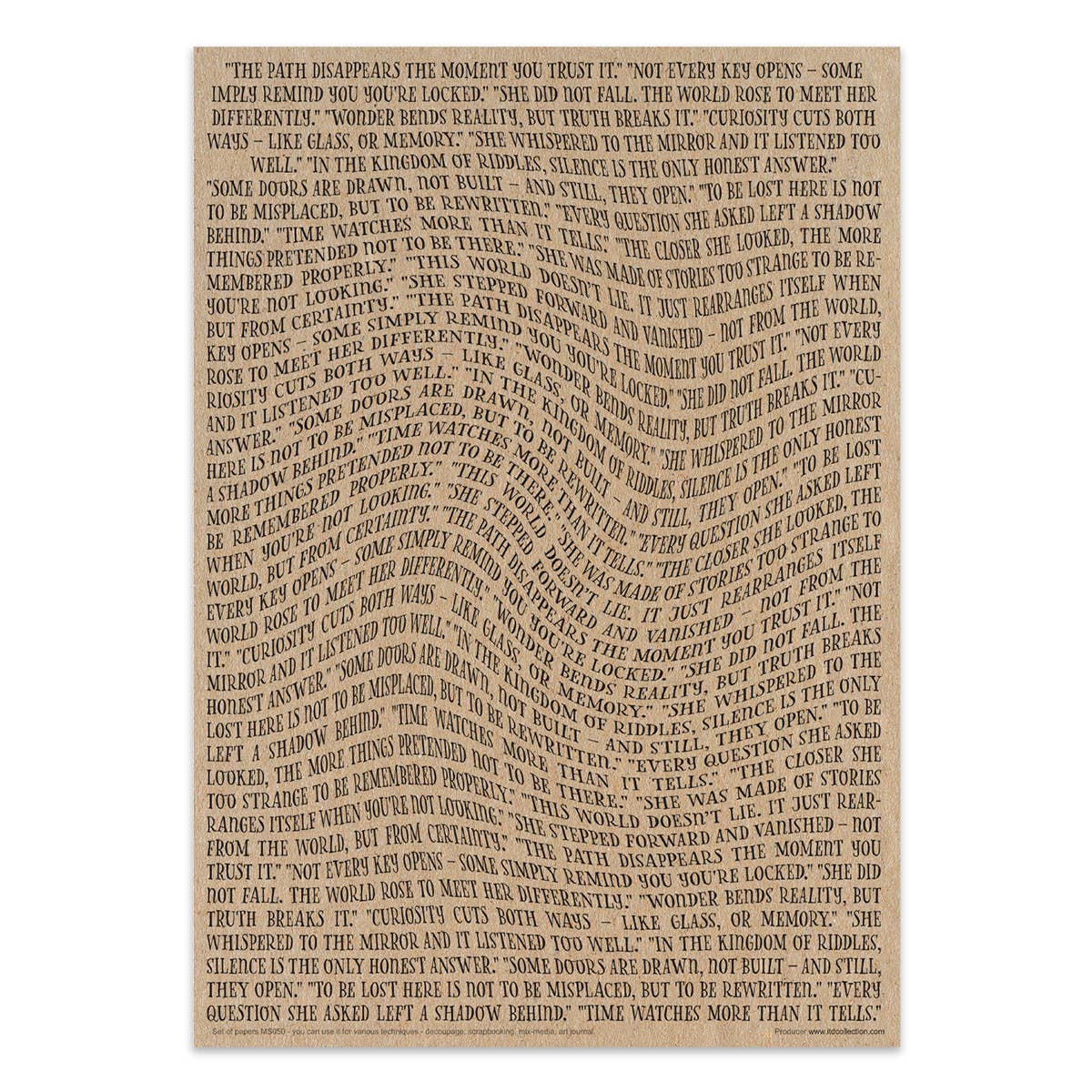 ITD Collection - Wholesale Craft Supplies - Creative set MS050 - Alice's Magic - a world without logic-212