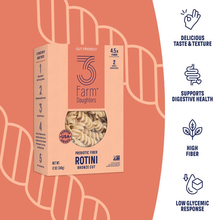 3 Farm Daughters - Wholesale Pasta - HIGH FIBER ROTINI1