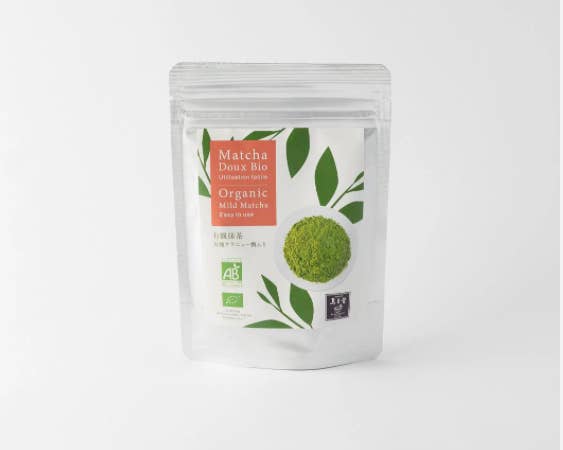 Jugetsudo USA - Wholesale Health/Detox Tea - Organic Matcha Doux (Sweetened) 50 g, In Stand Pack