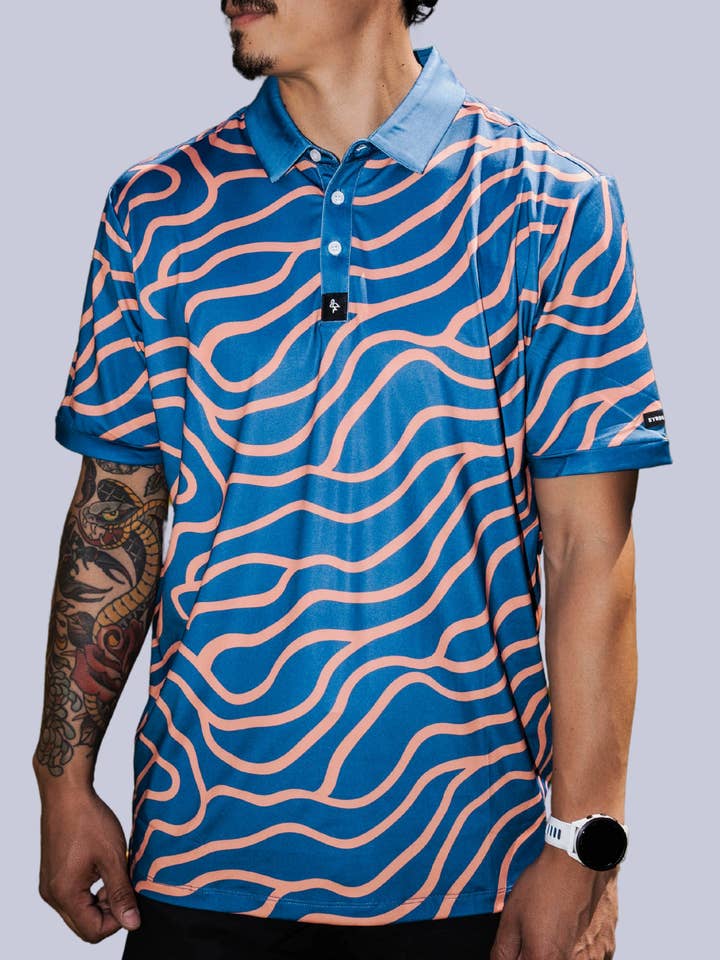 Groovin - Navy/Peach for wholesale by Byrd Gang