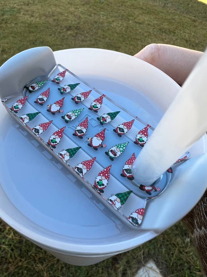 Christmas Gnomes Cup Topper for wholesale by Sophie and Co