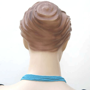 BEADS CORNER – Engroshandel Perlehalskæde – Håndlavede Beaded blå sort frø perle lagdelt medicin mands øje halskæde2