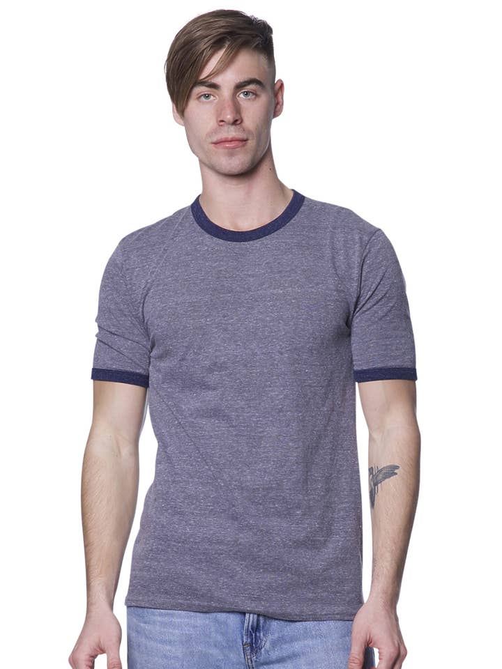 Royal Apparel - Wholesale T-Shirt - Unisex - Unisex Triblend Ringer Tee