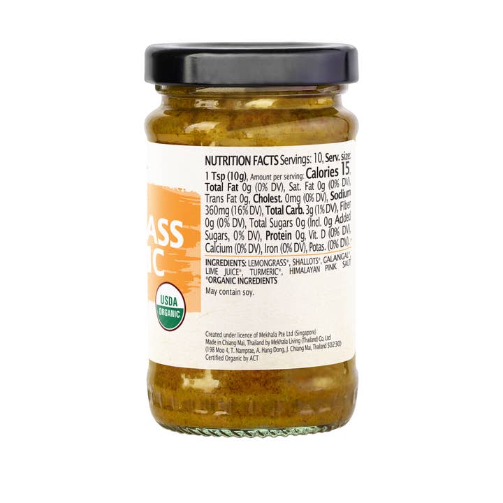 Mekhala Living Inc - Wholesale Saus - Biologische kurkumapasta met citroengras 3.53oz