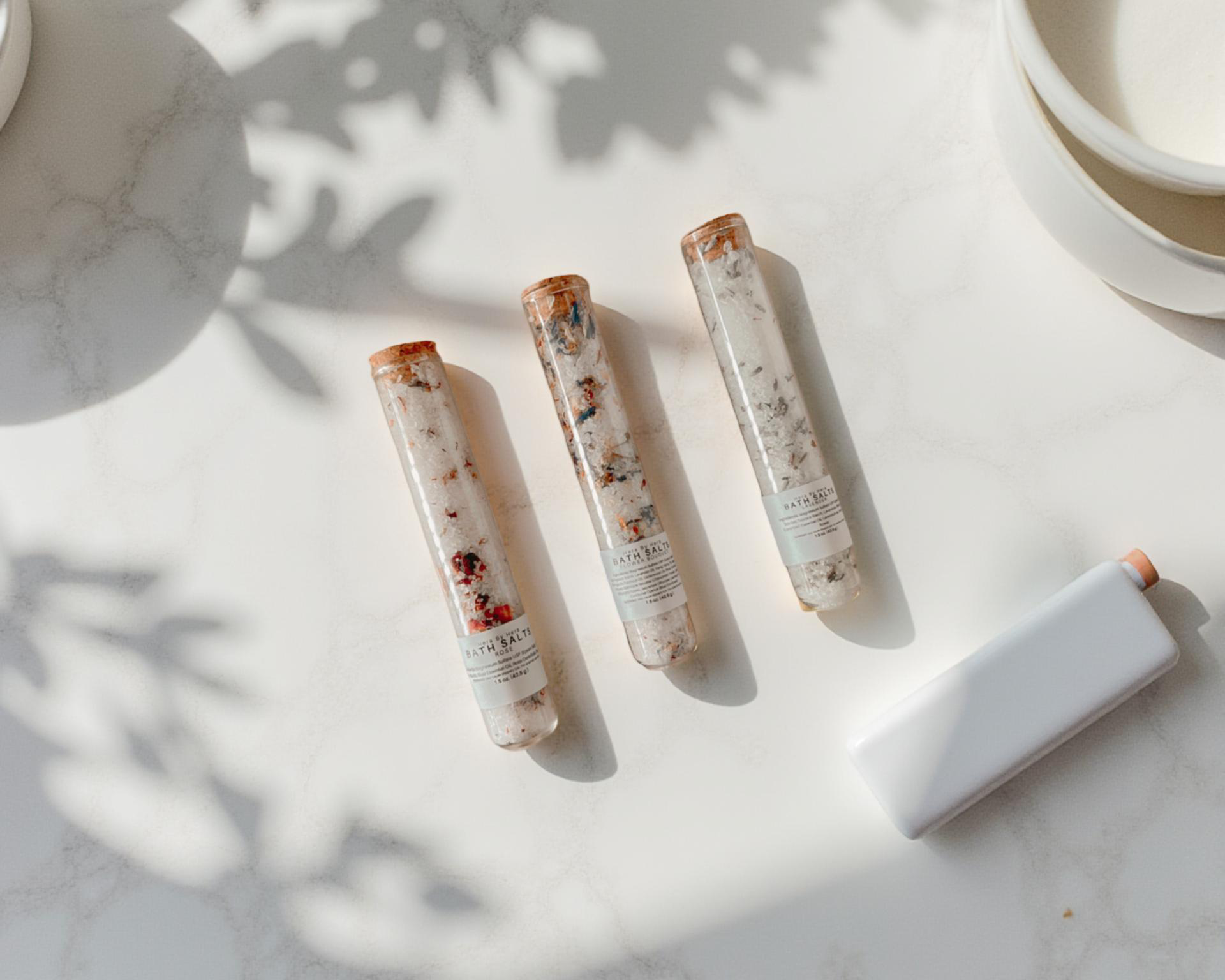 Hera By Hera Bath and Body - Vendita all'ingrosso Sali da bagno - Sale da bagno floreale a marchio privato in provette5