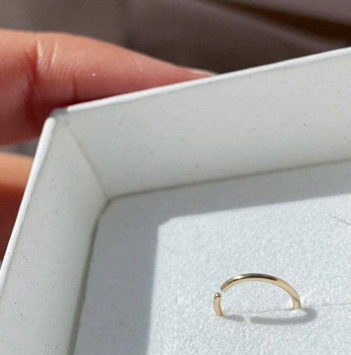 AVA Handmade Jewelry – Großhandel Hoops – Endlose winzige Reifen; Nasenring; Nasenring; Nasenpiercing Ring; Goldener Nasenring; silberner Nasenring; winziger Nasenring; 6 mm; 7 mm; 8 mm; 9 mm; 10 mm3