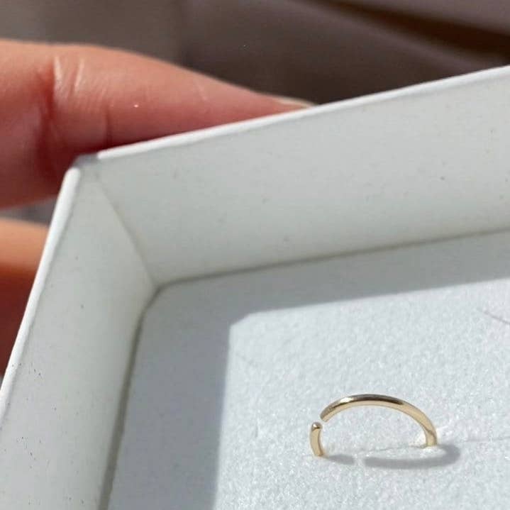 AVA Handmade Jewelry – Großhandel Hoops – Endlose winzige Reifen; Nasenring; Nasenring; Nasenpiercing Ring; Goldener Nasenring; silberner Nasenring; winziger Nasenring; 6 mm; 7 mm; 8 mm; 9 mm; 10 mm3