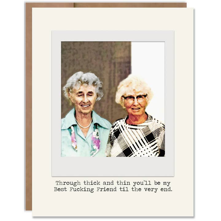 Pour votre meilleure amie, carte d'anniversaire drôle, amitié, juste parce que pour la vente par Heavenly Debbie