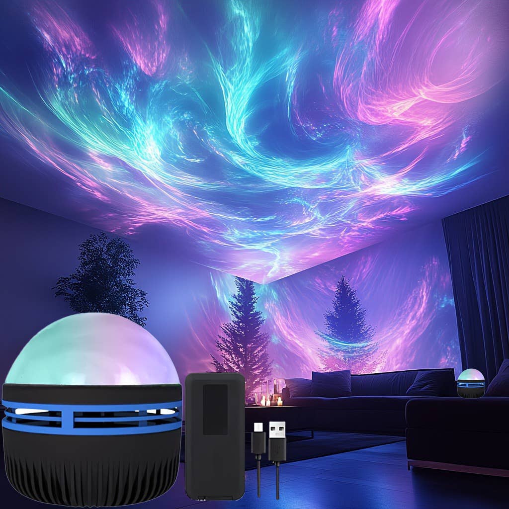 Buddha Yoga - Wholesale Decorating Tool - Aurora Borealis LED Projection Lamp – USB & Remote1