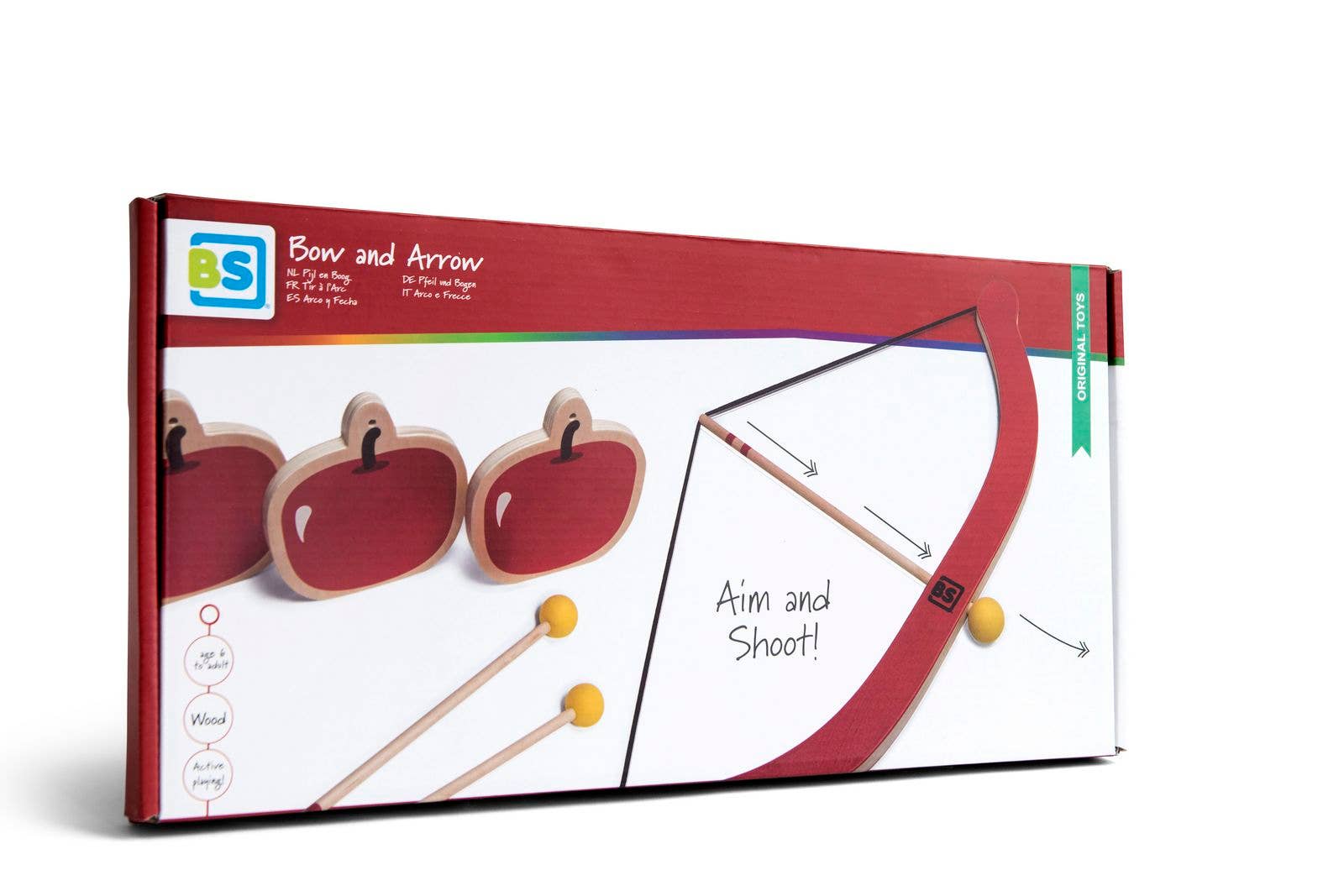 BS Toys - Vente Jouet en bois – enfant - Jeu de coordination arc et flèche en bois1