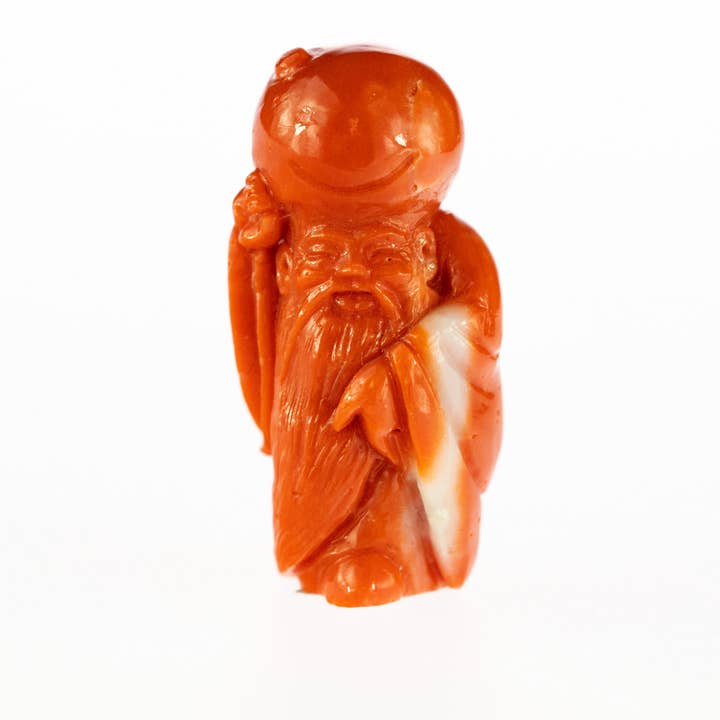 Rote Korallen-Statuen-Wohnkultur (12) für den Großhandel von Asian Ethnic Art