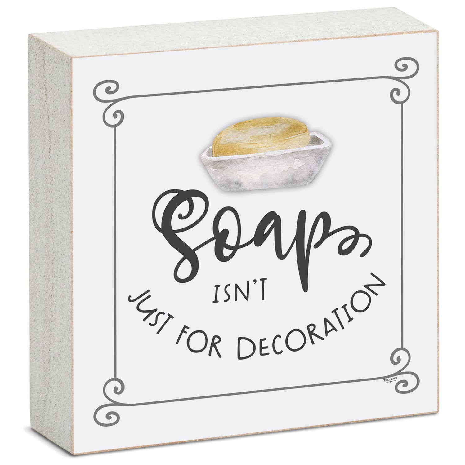 CounterArt/Highland Home/Thirstystone - Wholesale Sign - "Bathroom Humor" Pre-Pack Wood Block Sign Display1