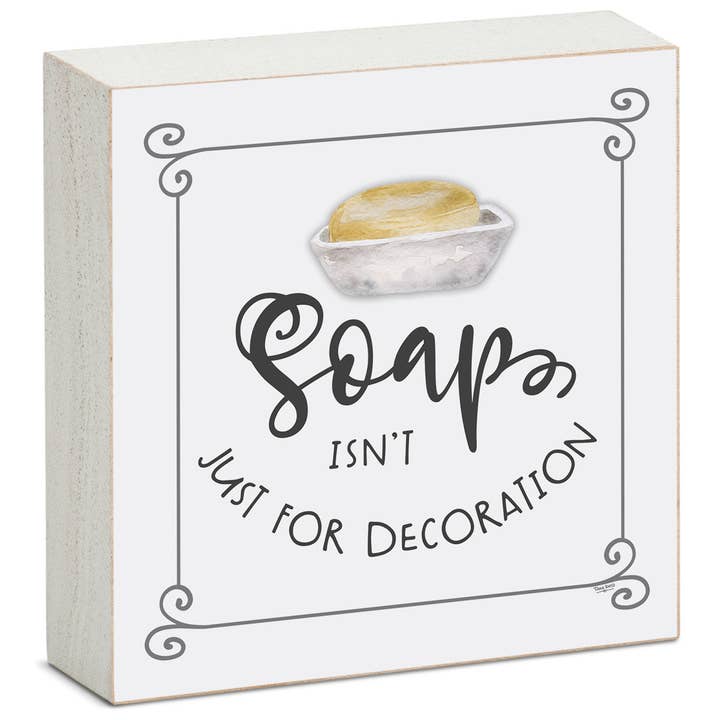 CounterArt/Highland Home/Thirstystone - Wholesale Sign - "Bathroom Humor" Pre-Pack Wood Block Sign Display1