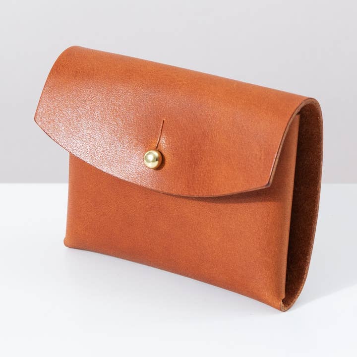 Foxtrot Studio – Carteira - Mulher por atacado – Carteira de botão - Conhaque0