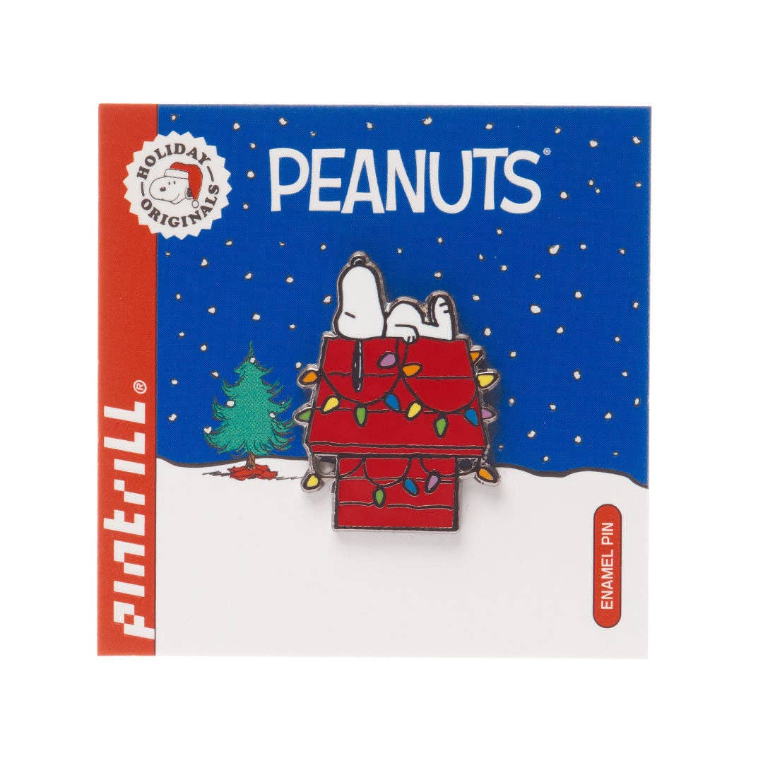 PINTRILL - Wholesale Lapel Pin/Button - Snoopy Holiday House Pin1