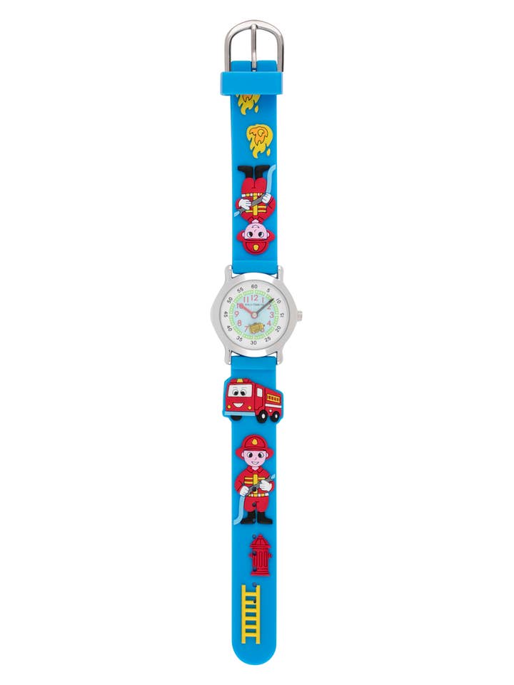 C7 - Children's quartz watches with fireman & firetrucks for wholesale by Solo Time USA