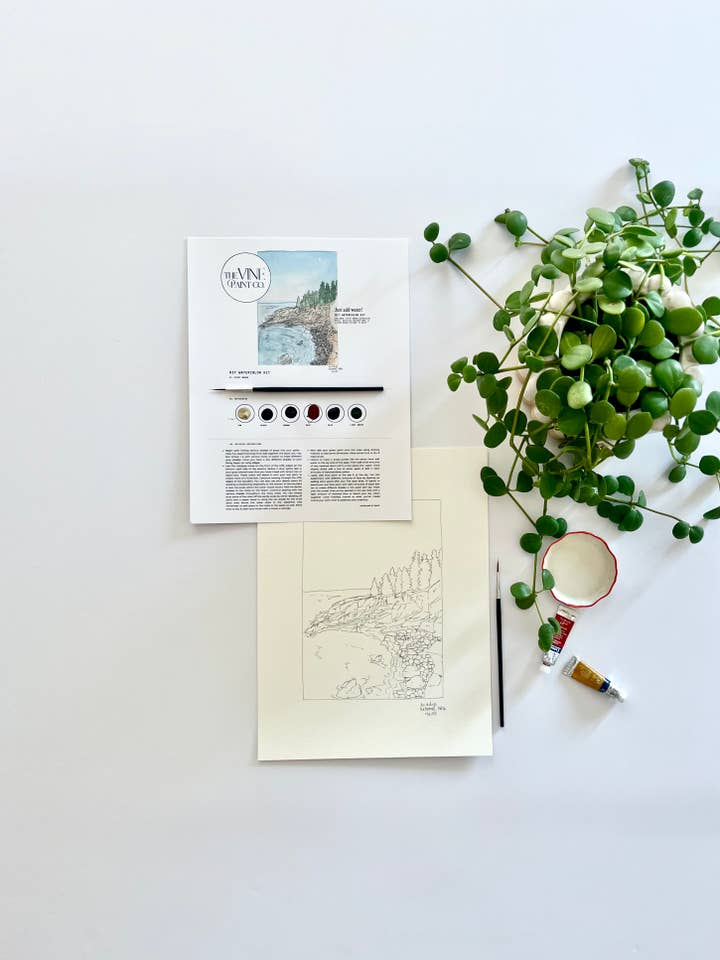 Acadia, Maine - National Park Watercolor Kit for wholesale by The Vine Paint Co