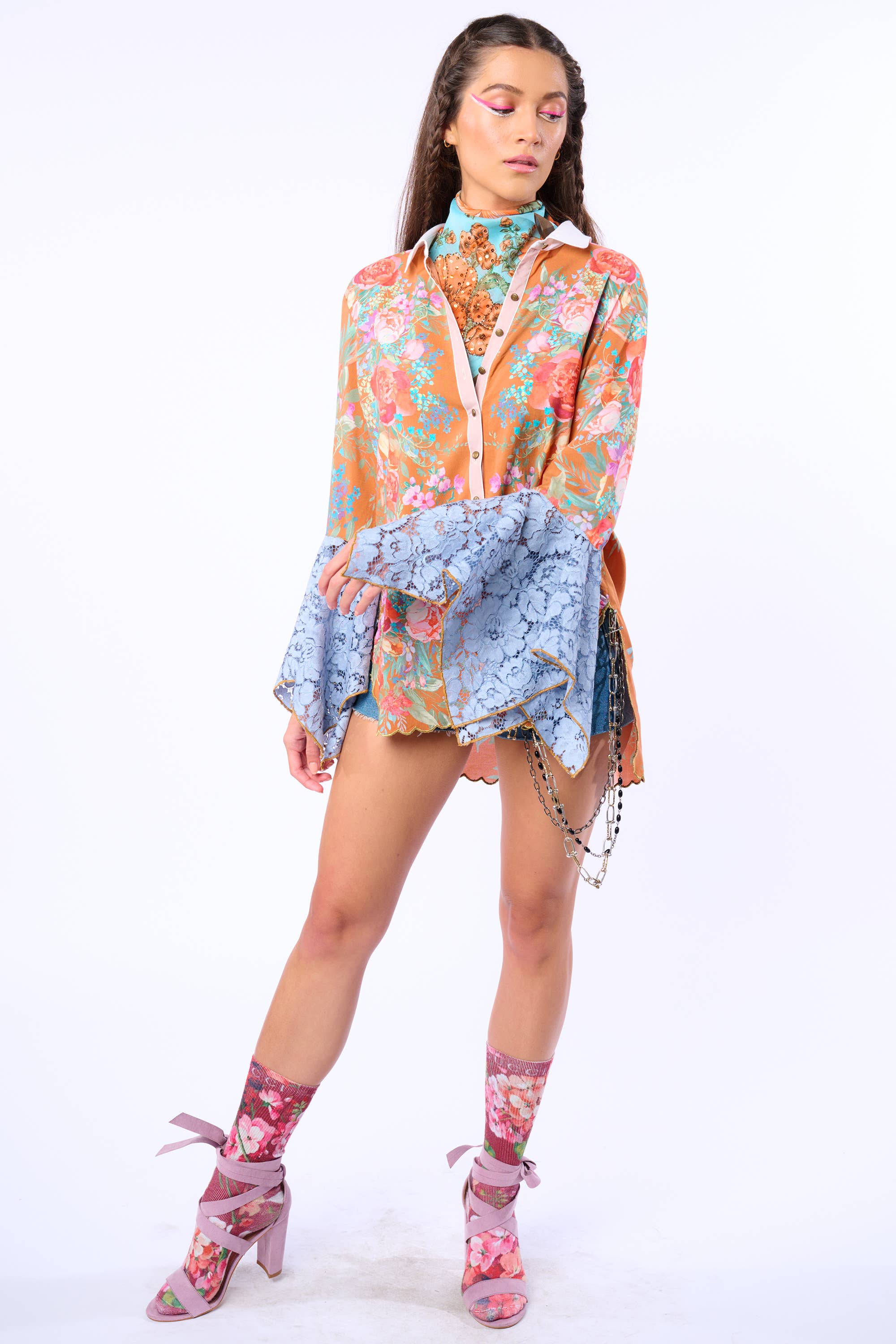 Kobberroseprint Valentina Skjorte for engroshandel på Faire12