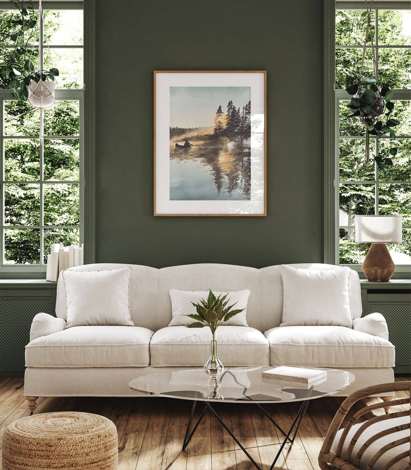 Paperbec Design Co. - Wholesale Art Print - "A Moment on the Lake" Ontario Canoe Watercolor Print4