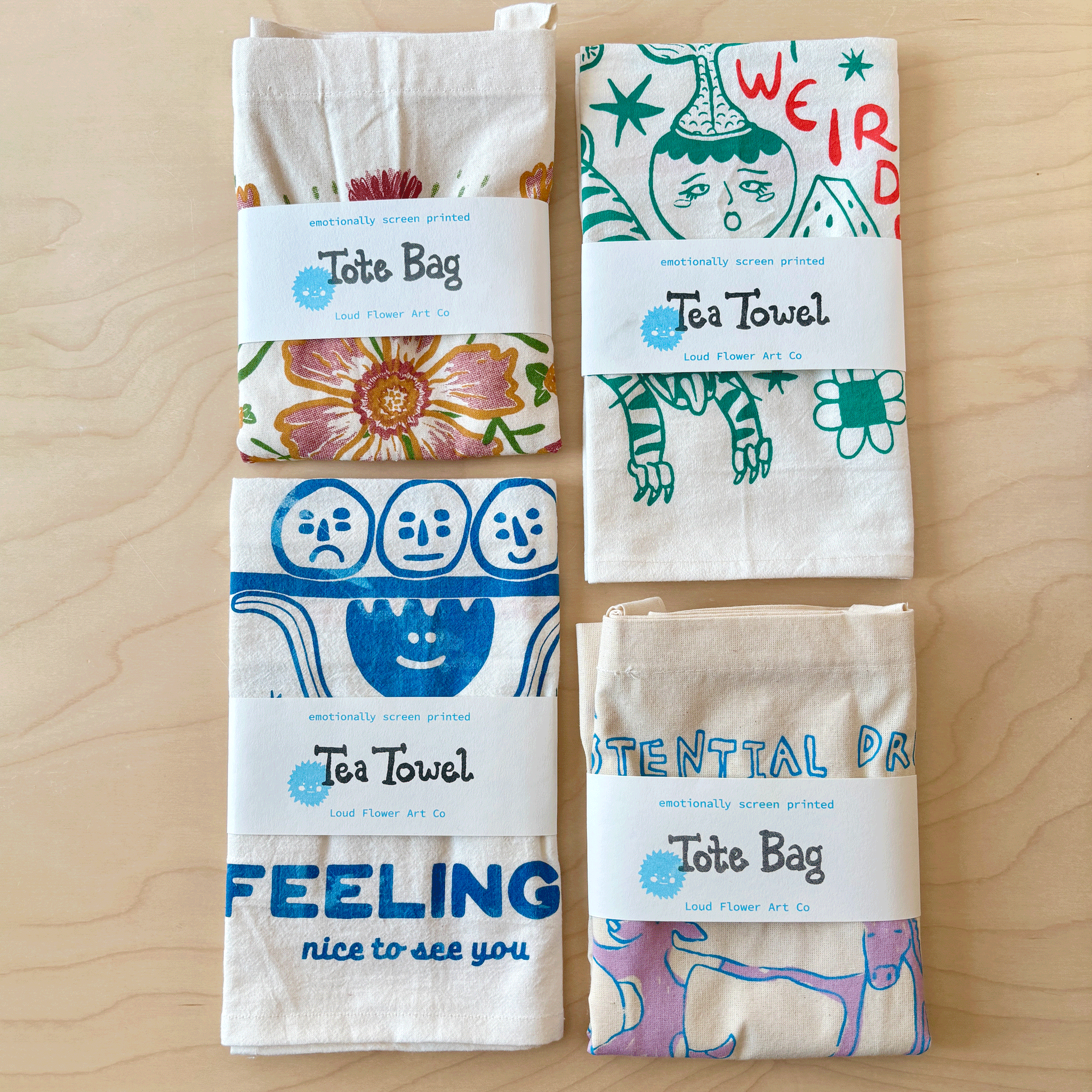 Loud Flower Art Co - Wholesale Tote Bag - Unisex - Expansive Meadow Mindset Tote Bag4