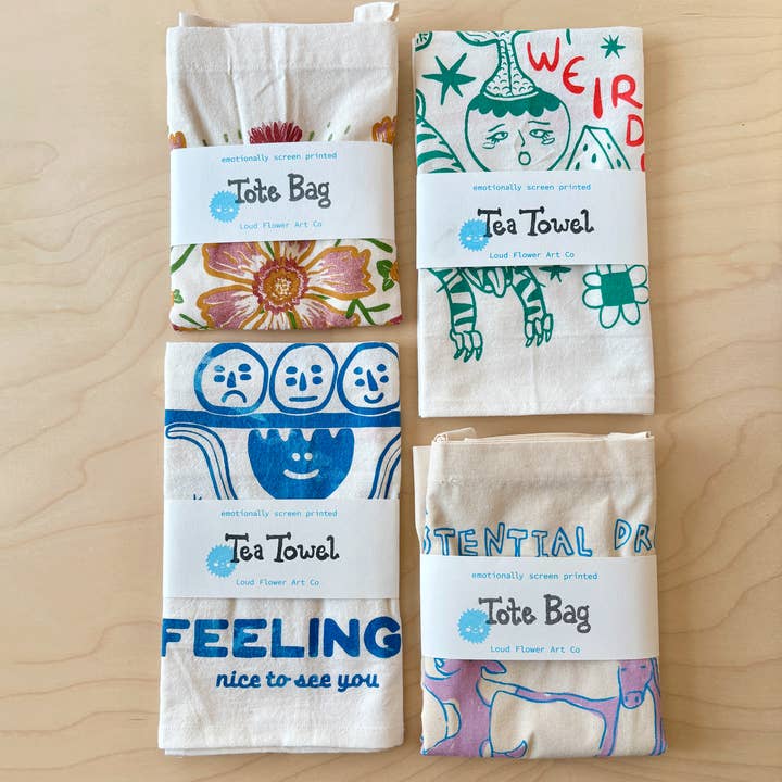 Loud Flower Art Co - Wholesale Tote Bag - Unisex - Expansive Meadow Mindset Tote Bag4