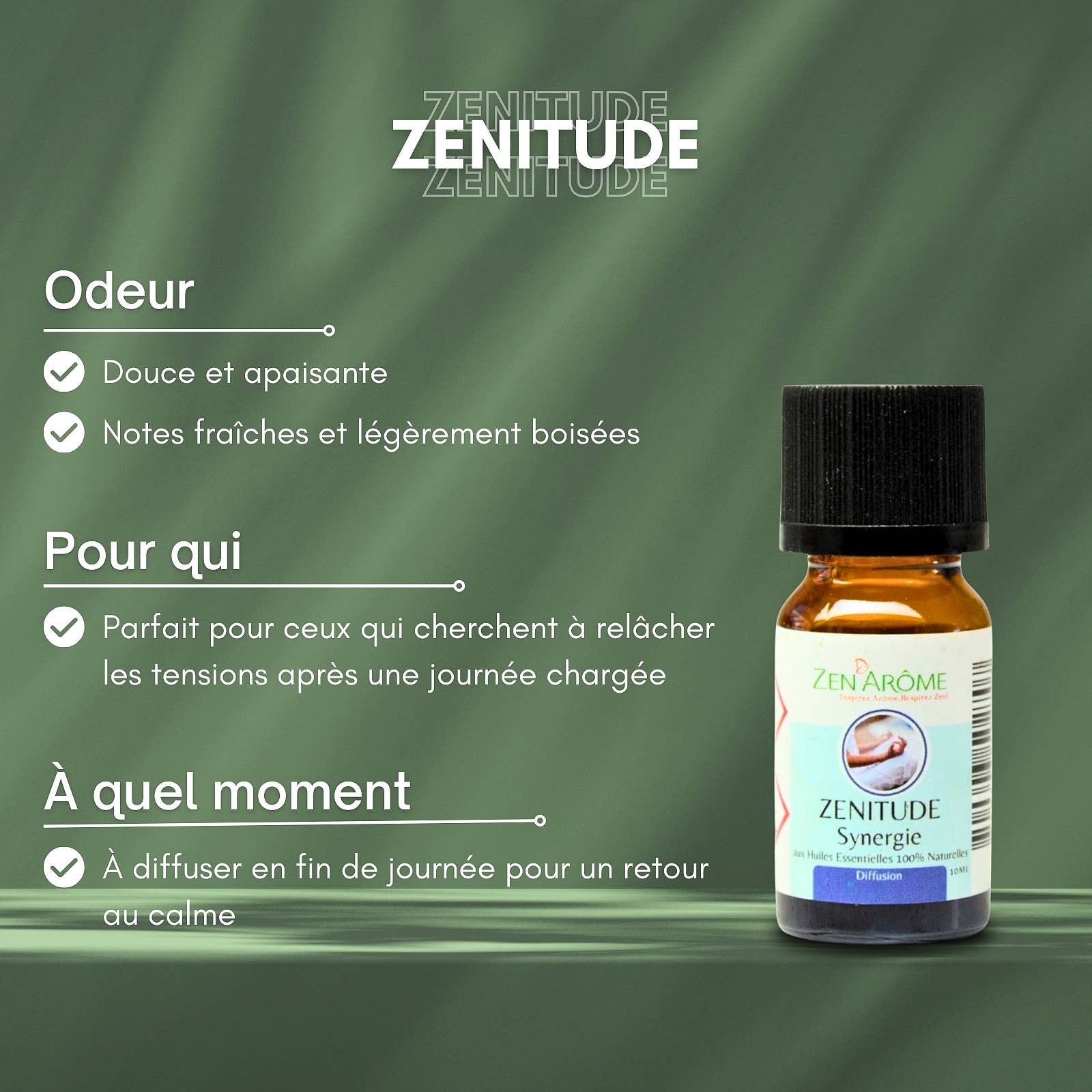 Zen'Arôme - Wholesale Essential Oil - Zenitude Essential Oil Blend for Diffuser - 10 ml5