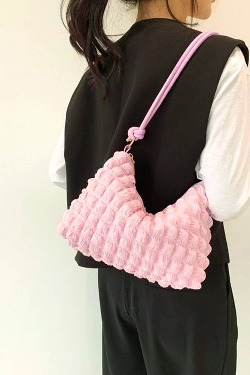 42POPS - Wholesale Shoulder Bag - Women's - ,,,,.....SI-26670 Cloud Puffy Pleated Crossbody Shoulder Bag10