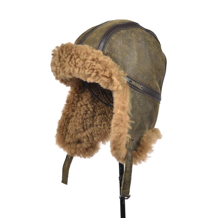 Owen Barry Ltd - Wholesale Trapper/Bomber Hat - Unisex - Sheepskin Trapper Hat | Aviator Flying Hat / Bomber Hat0