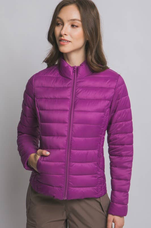 Vanilla Monkey - Wholesale Puffer Jacket - Women's - Ultra Lightweight Padded Thermal Zip Up Jacket6