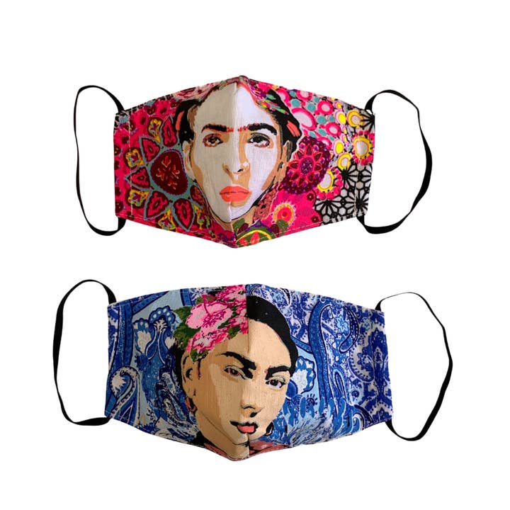 Lumily - Wholesale Protective Face Mask/Shield - Frida Kahlo Face Mask with Filter Pocket - Thailand7