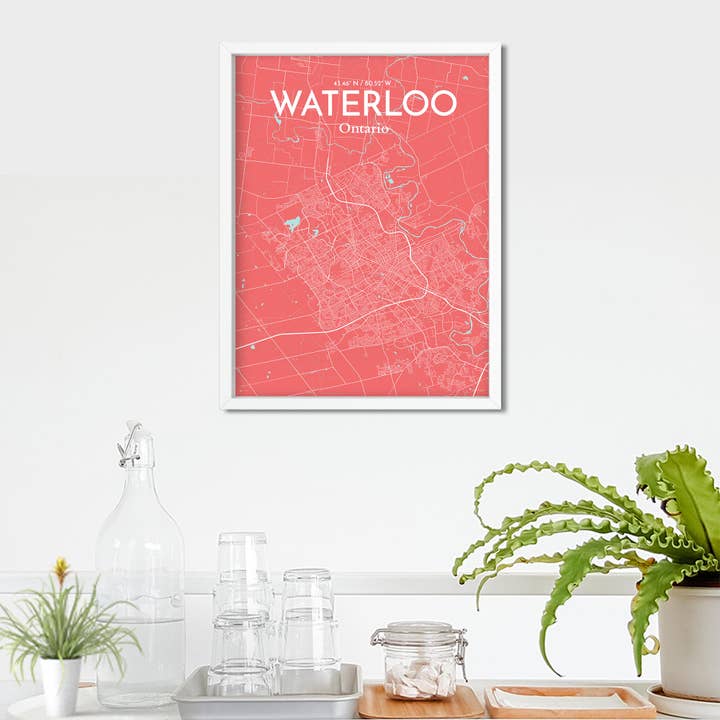 OurPoster.com - Wholesale Poster - Waterloo City Map Poster115