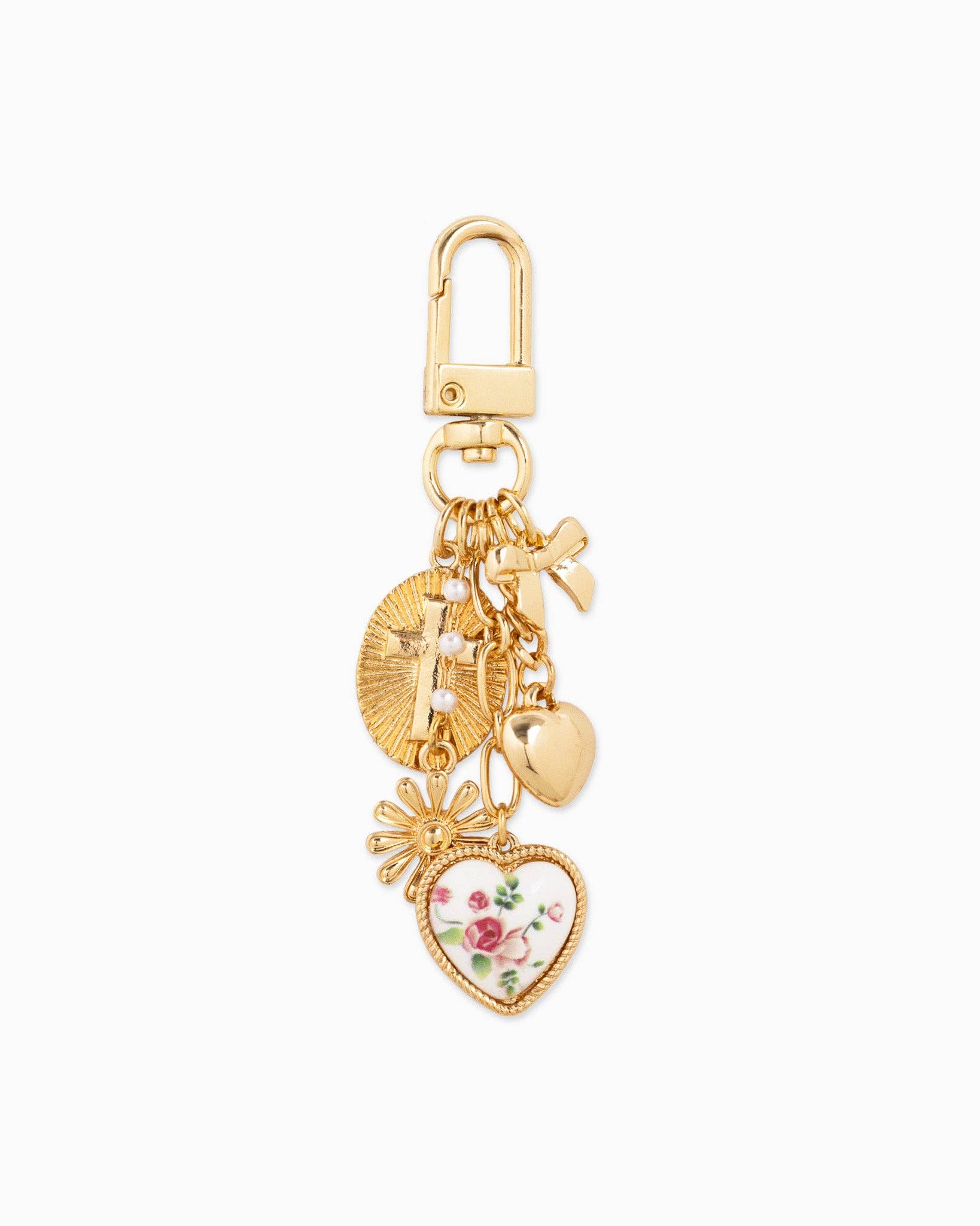 Sessori - Wholesale Purse/Bag Accessory - Women's - Multi Line Ceramic Heart Bag Charm0