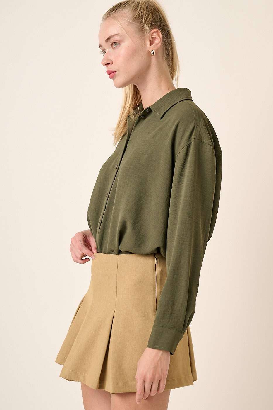 mittoshop - Wholesale Button Down Shirt - Women's - AIRFLOW BUTTON DOWN LONG SLEEVE SHIRT20