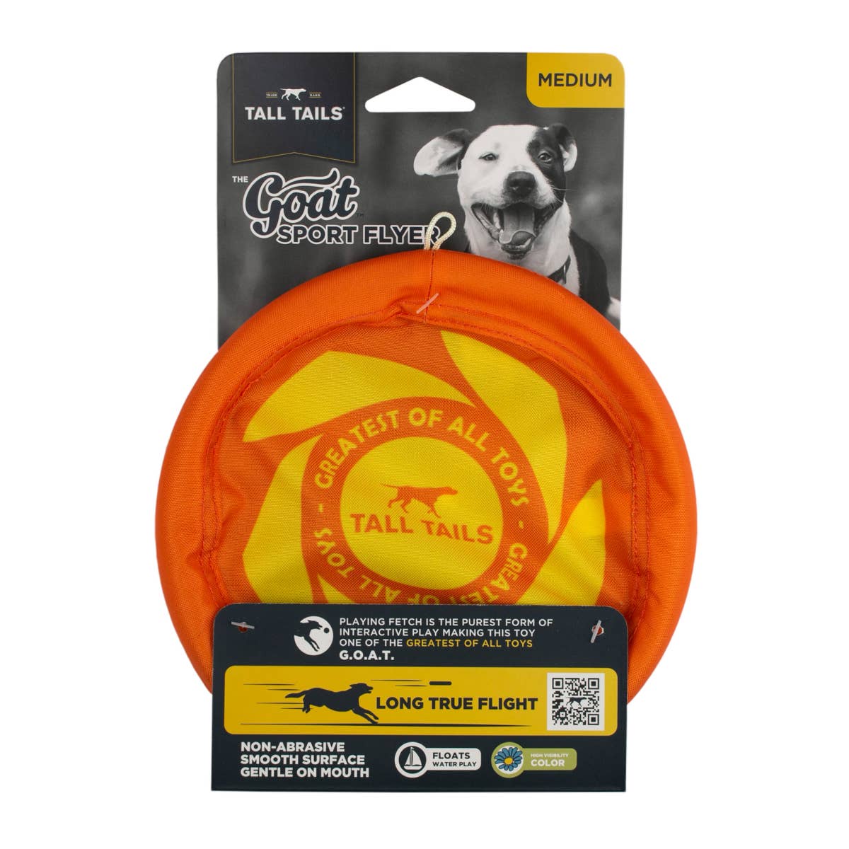 Tall Tails - Vente Balle – chien - Jouet à disque GOAT Sport Flyer pour chiens, taille moyenne3