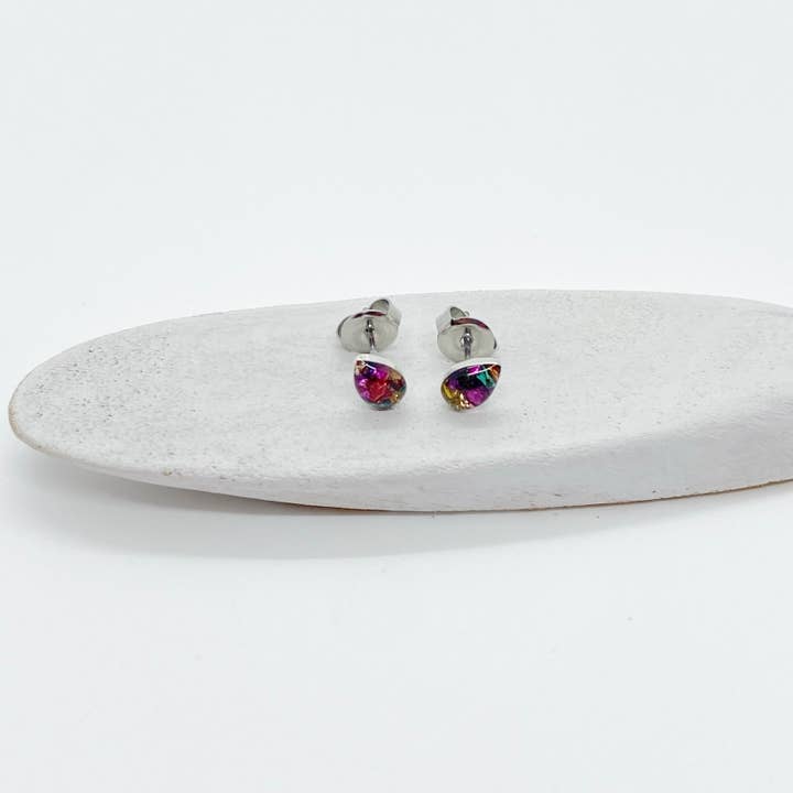 Jenica Jewelry - Wholesale Stud/Post Earrings - Small Multi Color Roxs Stud Earrings-Multiple Options10