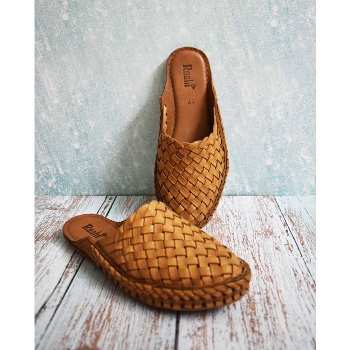 Raahi Global - Wholesale Mules - Women's - Natural Leather Mule Handwoven Sandal For Women8