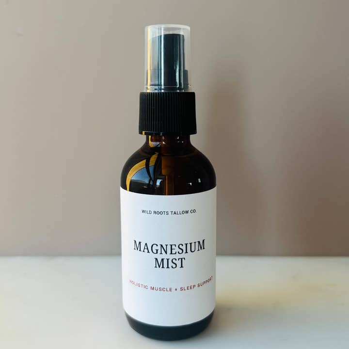 Wild Roots Tallow Co. - Wholesale Pain Relief Spray/Cream - Magnesium Mist | Sore Muscle & Sleep Support Spray1