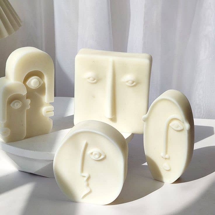 youngpee – Engroshandel Gavelys – Abstrakte ansigter Picasso hovedlys, hjemmeduft dekoration7